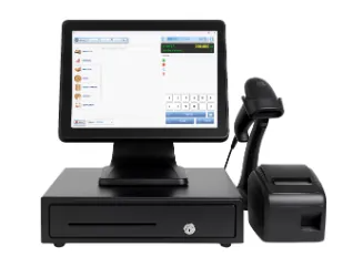 PC de caisse tactile avec imprimante et tiroir-caisse